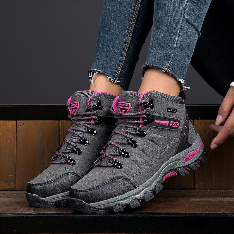 Women's Wear-Resistant High-Top Sports Shoes: Mountaineering, Climbing, Fitness, Plus Size Outdoor Options