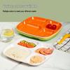 A5 Melamine Four-Compartment Divided Dinner Plate