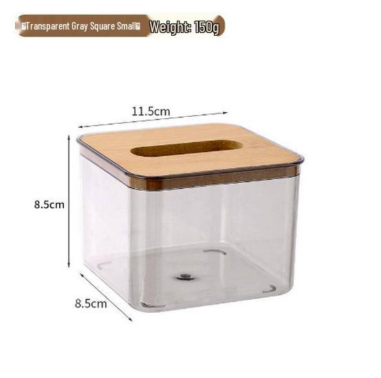 Nordic Transparent Creative Tissue Box for Home, Living Room, and Coffee Table