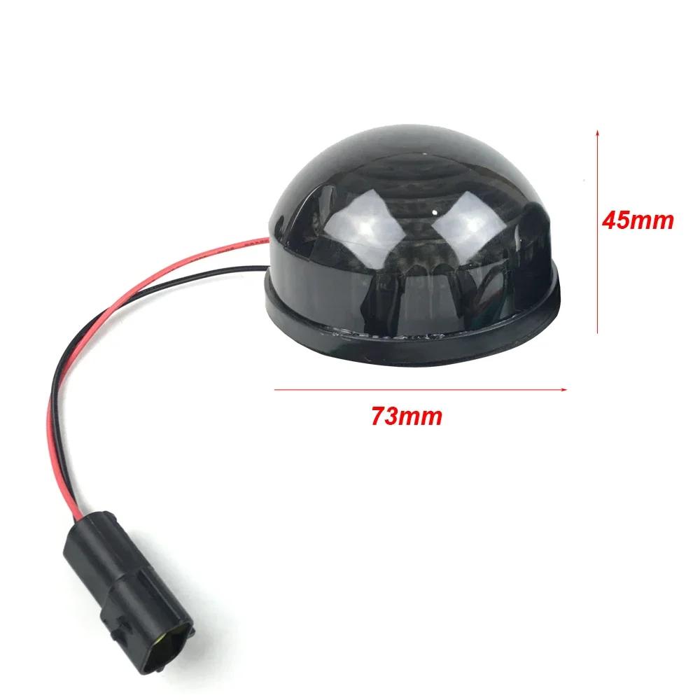 For Land Rover Defender 90 110 Smoked Lens Brake Lights Turn Signal Position Light Side Marker Lamp Tail LED 73MM