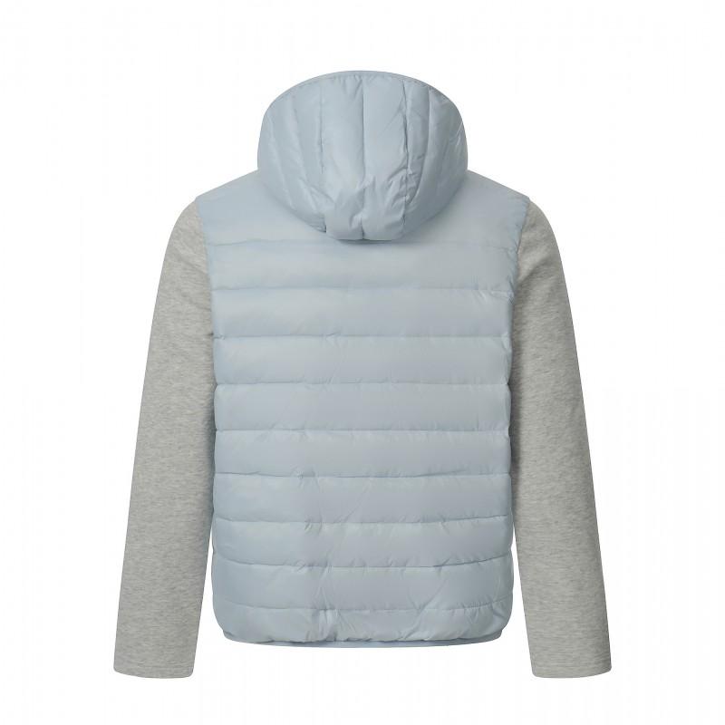 Mens Lightweight Hooded Down Jacket Winter Short Puffer Coat With Duck 76-80% Fill Power 550 Nylon Shell