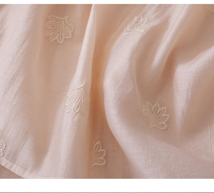 Summer Double-Layer Zen Tea Ceremony Women's Floral A-line Dress