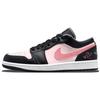 Air Jordan 1 Heartbeat Heart, Urban Chic Style Black Pink Love Cushioning Slip Resistant Abrasion Resistant 553558-040(Team56-)