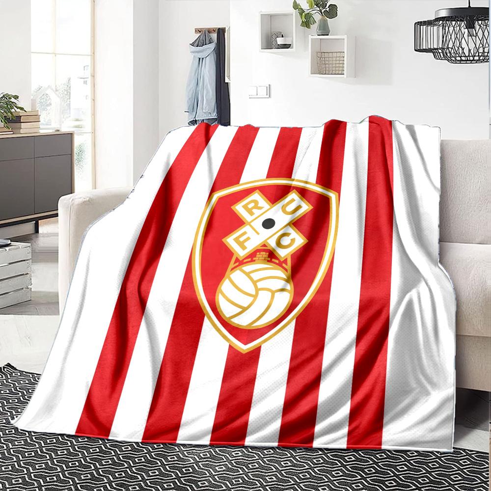 Rotherham United Flannel Blanket, High quality Comfortable for All Seasons, Home Decor, Warmth and Comfort