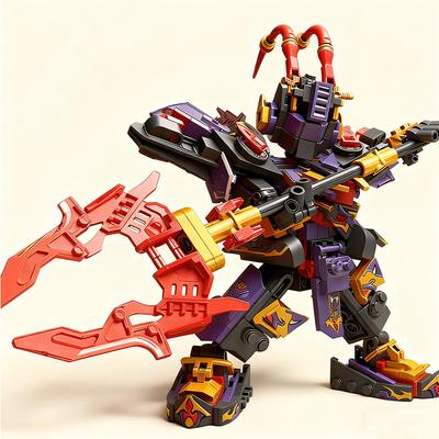 Superheld Mecha Bausteine Schwarze Schildkröte Robotermodell DIY Actionfigur Spielzeug für Jungen Weihnachts- Geburtstagsgeschenk