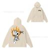 Mens Oversized Hooded Sweatshirt With Letter Print Streetwear Style Cotton Pullover Winter