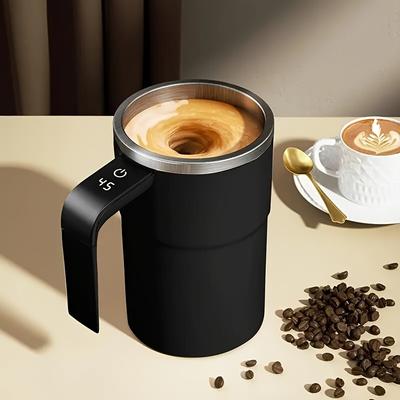 Zobrazení teploty automatický míchací šálek, automatický magnetický samomíchací šálek na kávu s funkcí zobrazení teploty, cestovní šálek