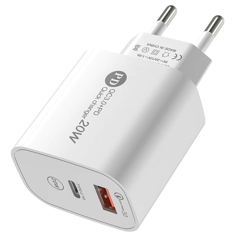 

Pd 20W Usb Charger Quick Charge 3.0 Fast Phone Charger Adapter Tyep-C For Ipad Huawei Xiaomi Samsung