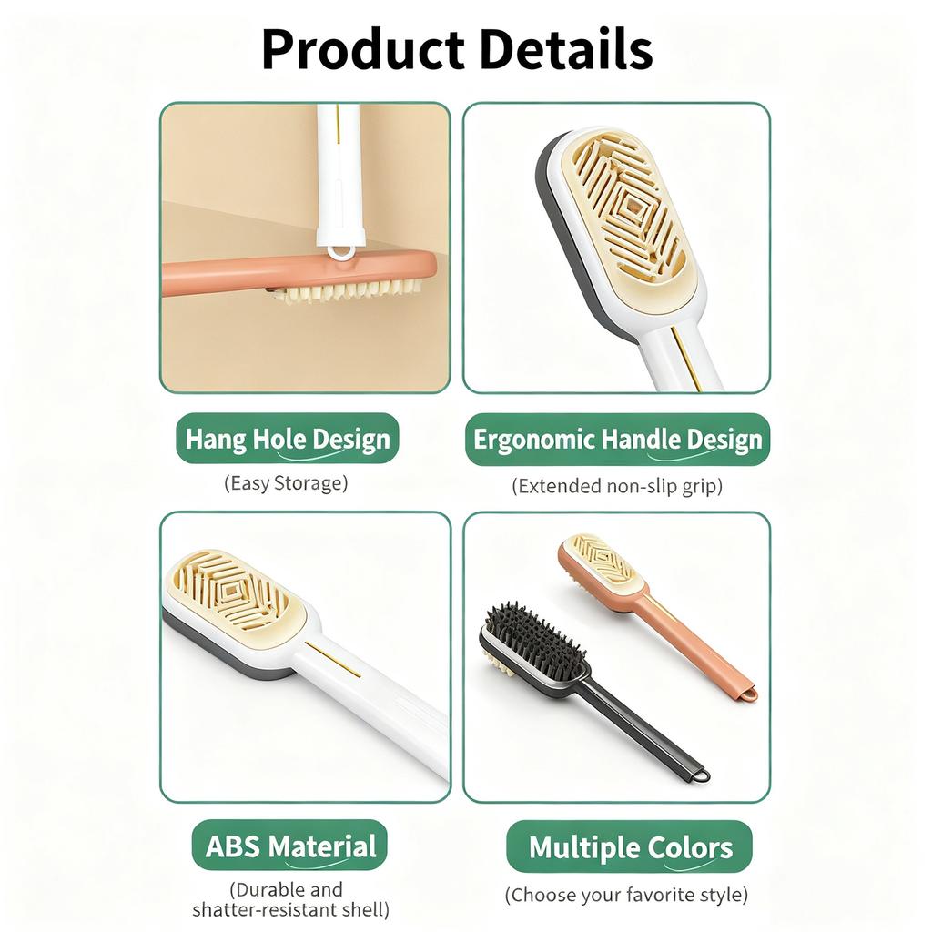 Multifunctional Shoe Brush Soft Bristle Brush Dry And Wet Dual-use Cleaning Brush For Leather Shoes Leathercraft Tool Set