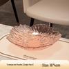 PET Light Luxury Transparent Petal Fruit Plate