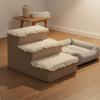 Foam Pet Stair Washable Cover Dog Step Bed Gentle Slope Cat Climbing Ladder for