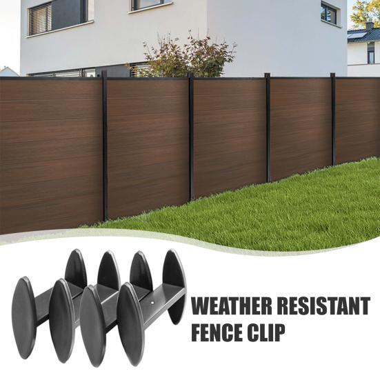 4Pcs Fence Board Fixing Clips Stainless Steel Fence Panel Concrete Base Spacer Fence Hardware Reduces Moisture Rot for DIY Fence Installation