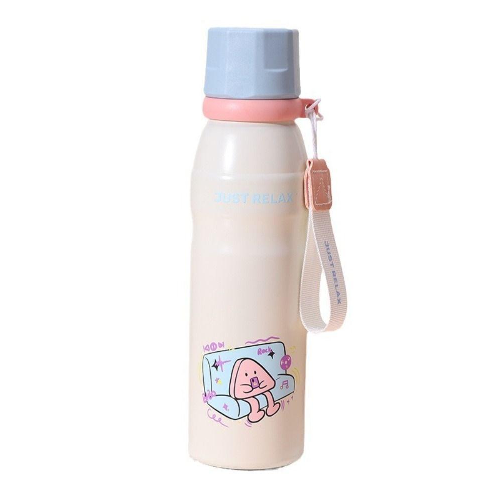 Large Capacity Cartoon Insulation Cup 650ml Thermos Water Bottle Cute Vacuum Flask  Children