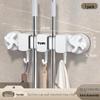 No-Drill Suction Cup Mop Holder – Wall-Mounted Storage Hook for Bathroom, Toilet, Balcony