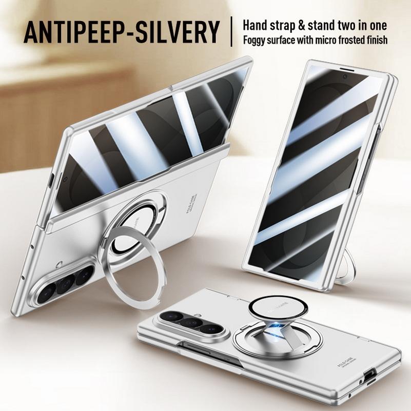 Magnetic Rebound Handheld Rotating Stand Phone Case for Samsung Z Fold 8 Ultra Galaxy Z Fold8 Glass Screen Hinge Protect Cover