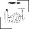 over The Door Hooks 7 Bathroom Accessories Storage Hanger Hook Coat for Hanging