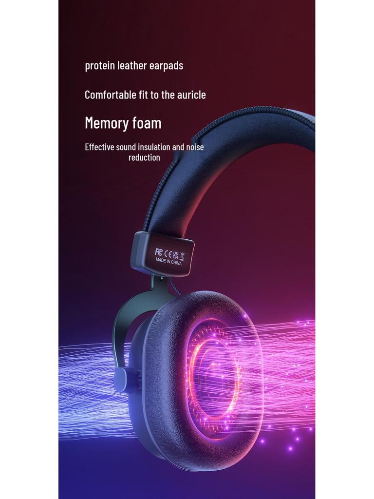 Fifine H6 RGB 7.1 Wired Gaming Headset for PC and Laptop.
