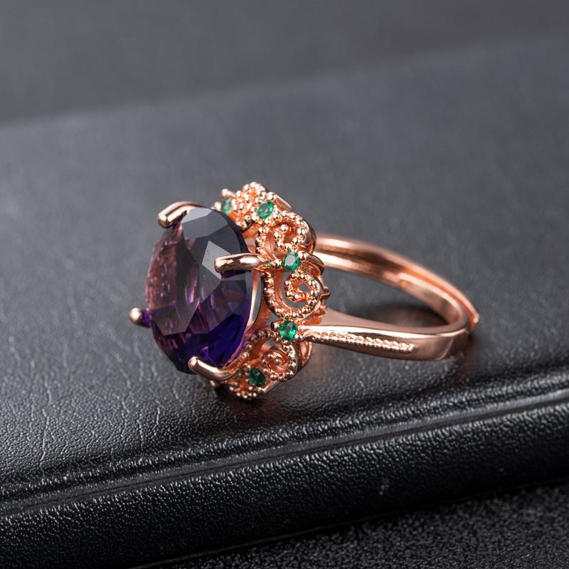 Sace Gems Classic Copper Alloy Zircon Ring Ladies Jewelry Wedding Promise Party Gift