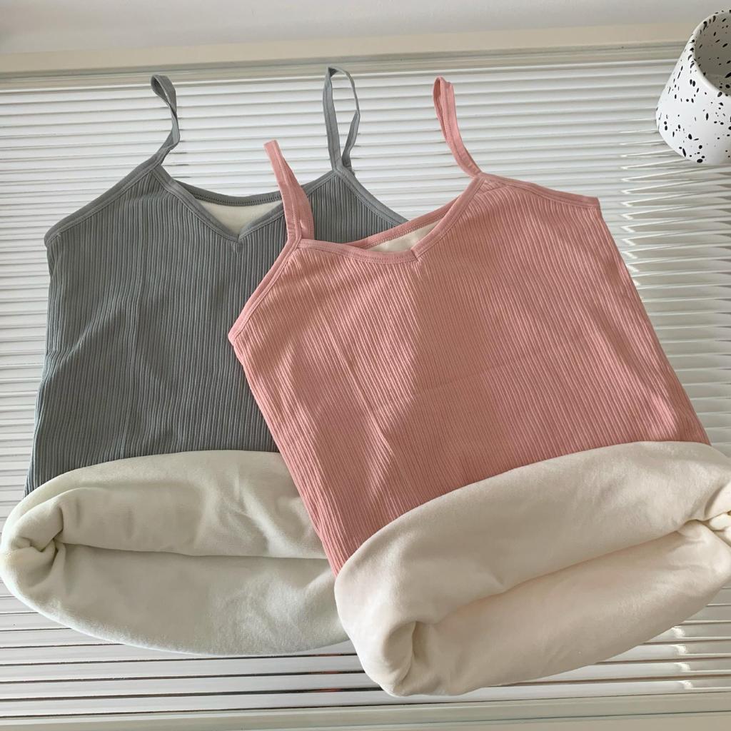 Plus Samt Verdickt Warme Weste: Schlankmachendes figurformendes Camisole für Herbst/Winter