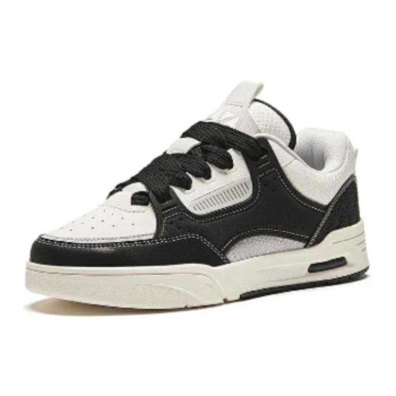 Anta AOJIE Cushioning Wear-Resistant Low-Top Skateboard Shoes Men's Black White Sneakers 112448040R-7