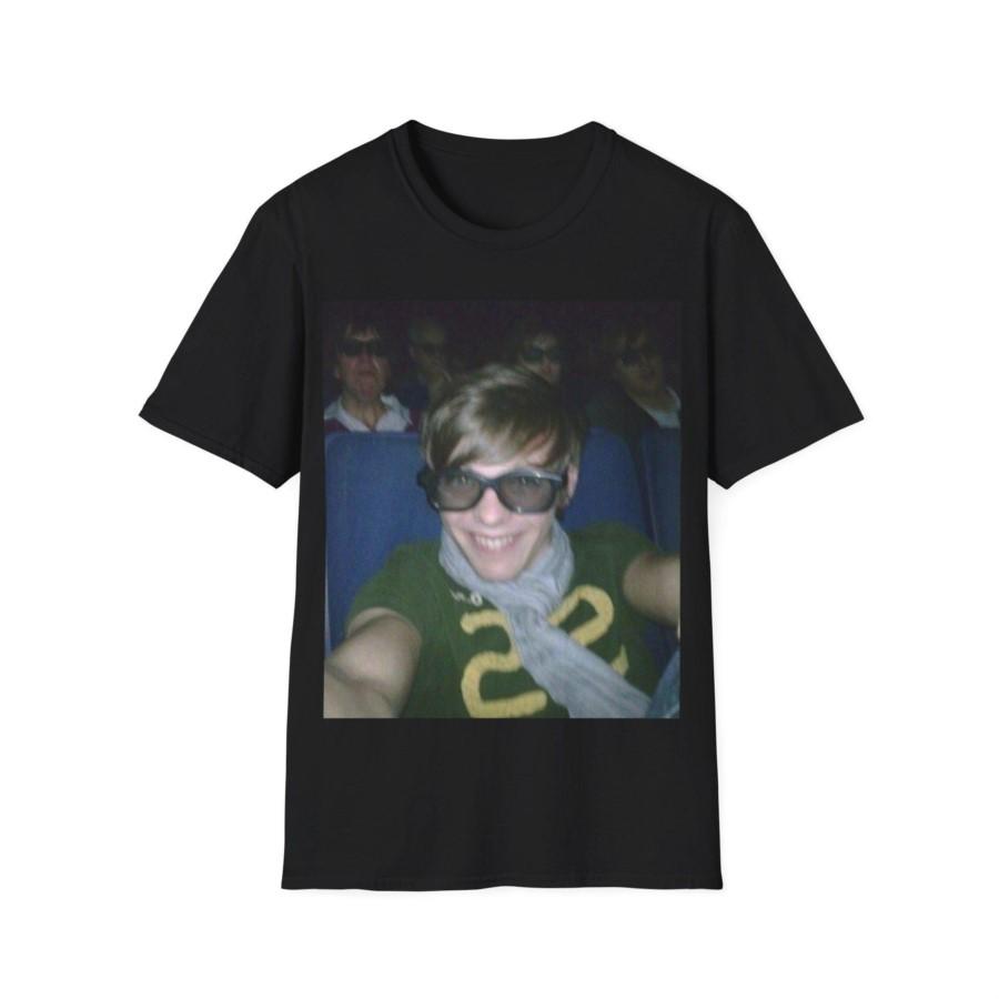 Louis Tomlinson Movie Theatre Selfie Meme T shirt for Unisex Women Hiphop Streetwear Short sleeve Tops 100 Cotton TShirt 09152 S