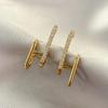 Fashion Exquisite Rhinestone Decor Ear Cuff earring for Woman Arrival Christmas Gift stud Earrings Women Earrings