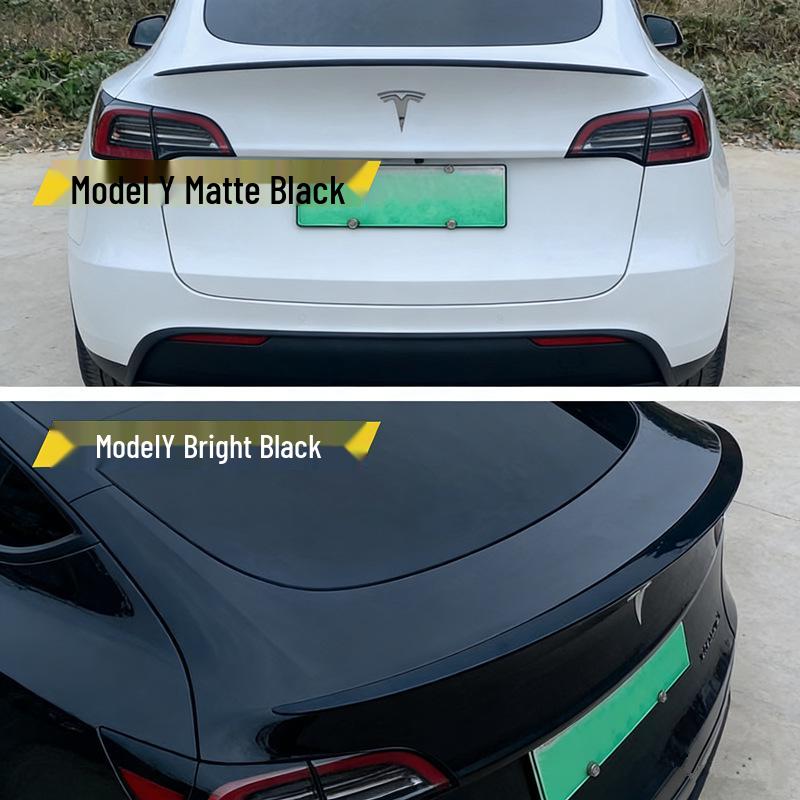 High Performance Rear Spoiler for Tesla Model 3/Y - Carbon Fiber Texture, Original Style, P Version by Ya Qi Accessories