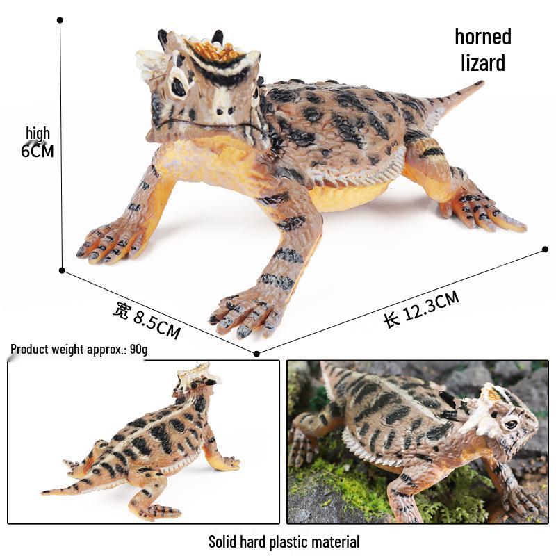 Crested Gecko Reptile Model: Children s Cognitive Toy and Desktop Ornament