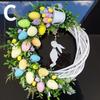 New Garland Door Hanging Decoration Spring Bunny Egg Butterfly Garland Home Garden Easter Party Decoration Garland