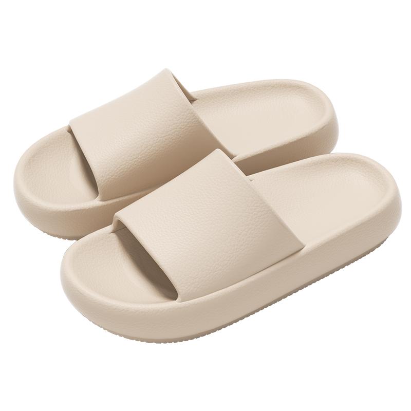 Women Home Slippers Platform Soft Beach Slides Comfortable Lightweight Men Slippers 40-41 бежевый
