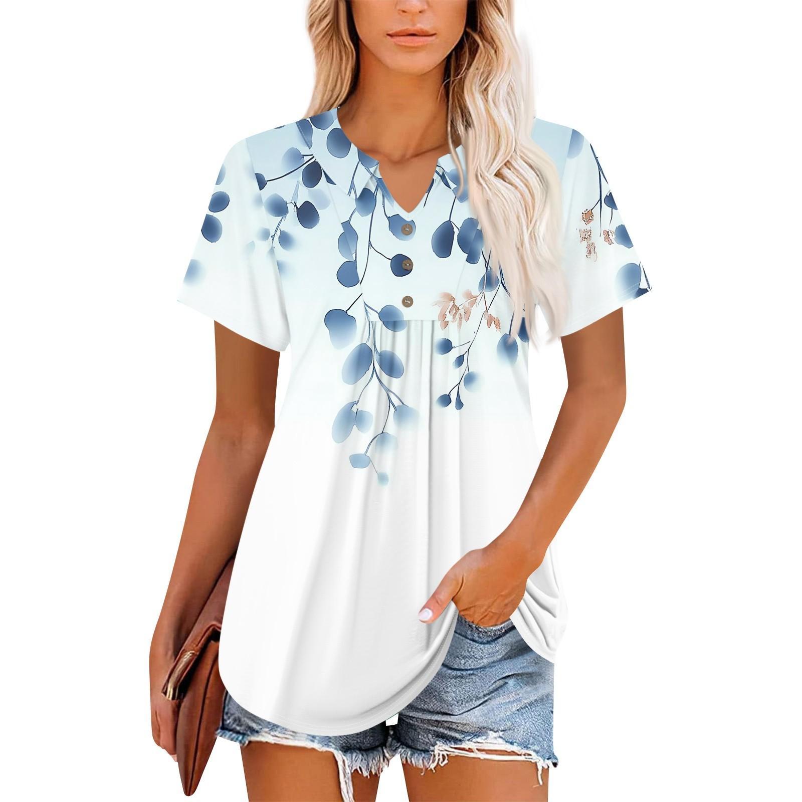 

Женские топы с коротким рукавом и V-образным вырезом, летние деловые повседневные рабочие футболки XXXL