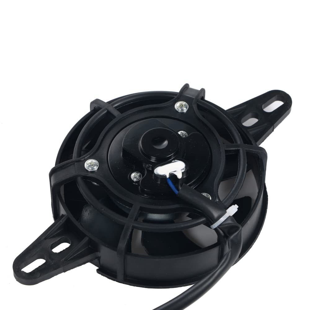 one+lifestyle Electric Radiator Fan, 12 V, Suction Type, Cooling Fan, General Purpose, Motorcycle, Enduro, Diameter 4.7 inches (120 mm)