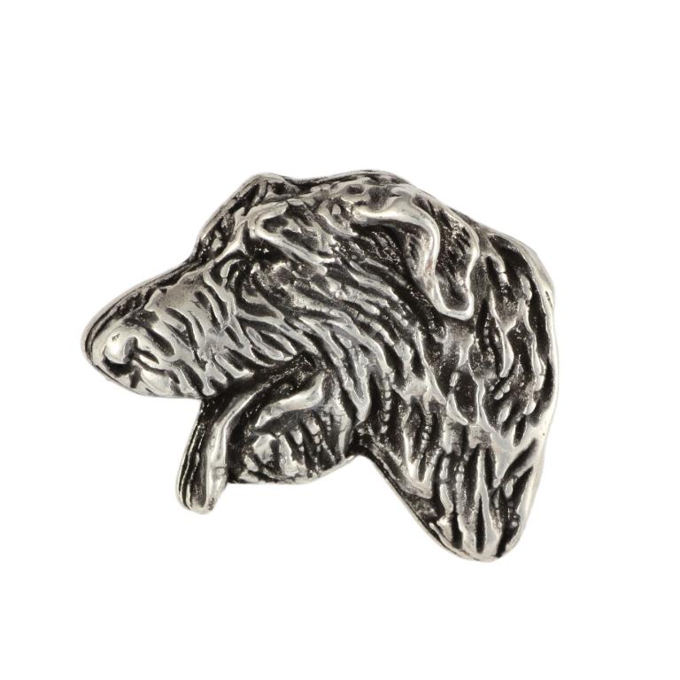 Irish Wolfhound II - Dog brooch in a gift box, elegant pin, lapel pin for Art-Dog brand jacket