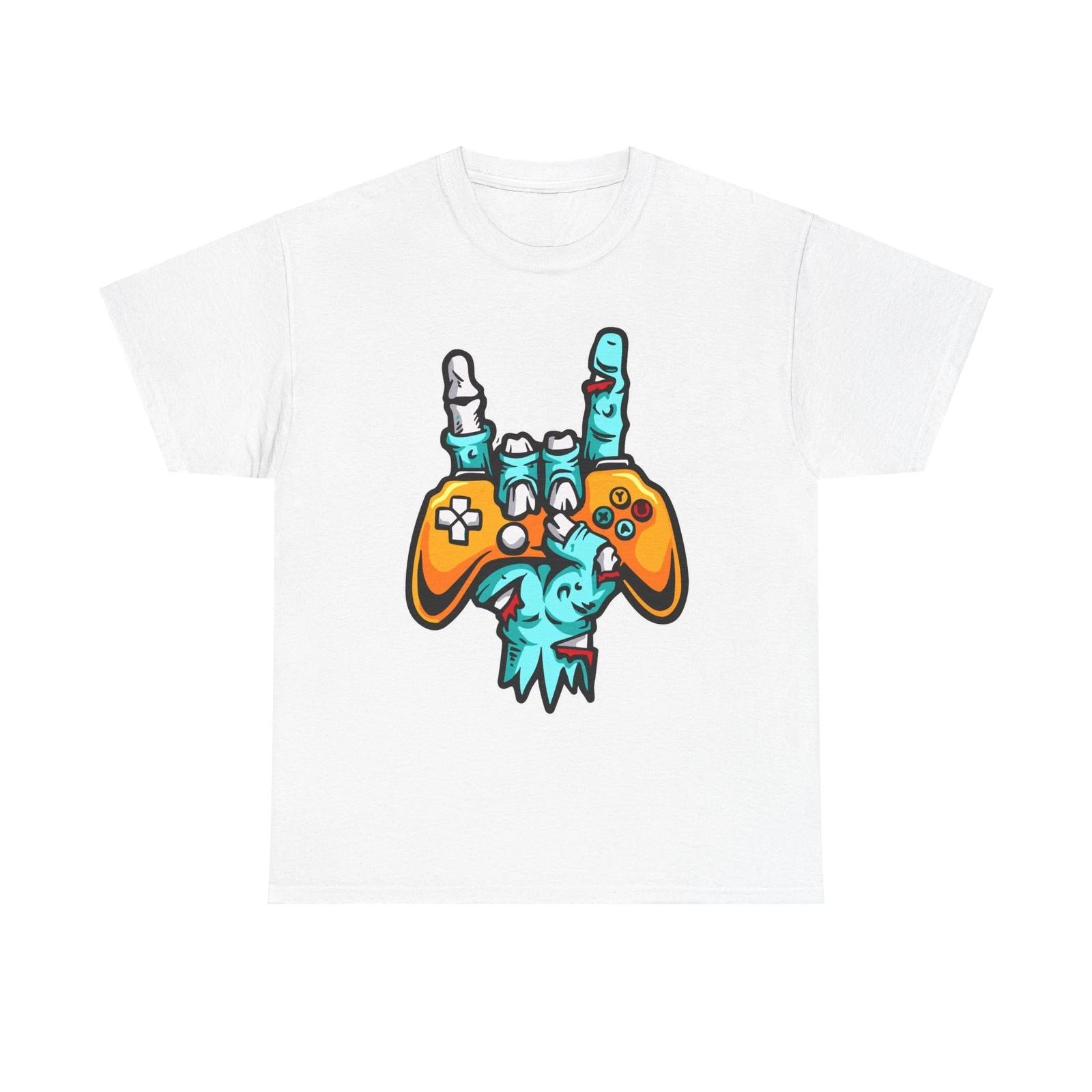 Gamer Tee, Zombie Graphic Shirt, Video Game Controller T-Shirt, Gaming Gift, M