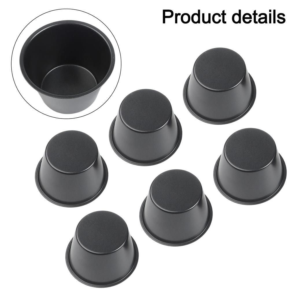 Für Heißluftfritteusen Backförmchen Muffinform Backanlässe 100ml Kompakte Cupcake-Formen Kompaktes Design Effiziente Lagerung