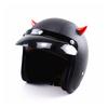 1 Pcs Motorcycle Helmet Corner Plastic Resilient Silicone Suction Cup Soft Horn Decoration Headwear Horn Decoration Accessories