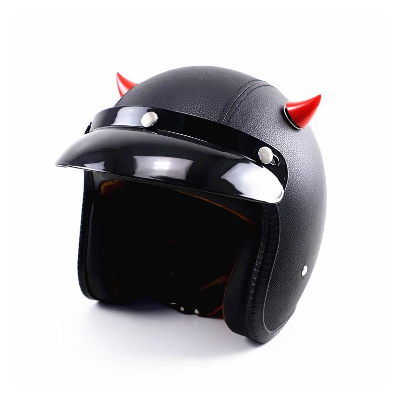 1 Pcs Motorcycle Helmet Corner Plastic Resilient Silicone Suction Cup Soft Horn Decoration Headwear Horn Decoration Accessories