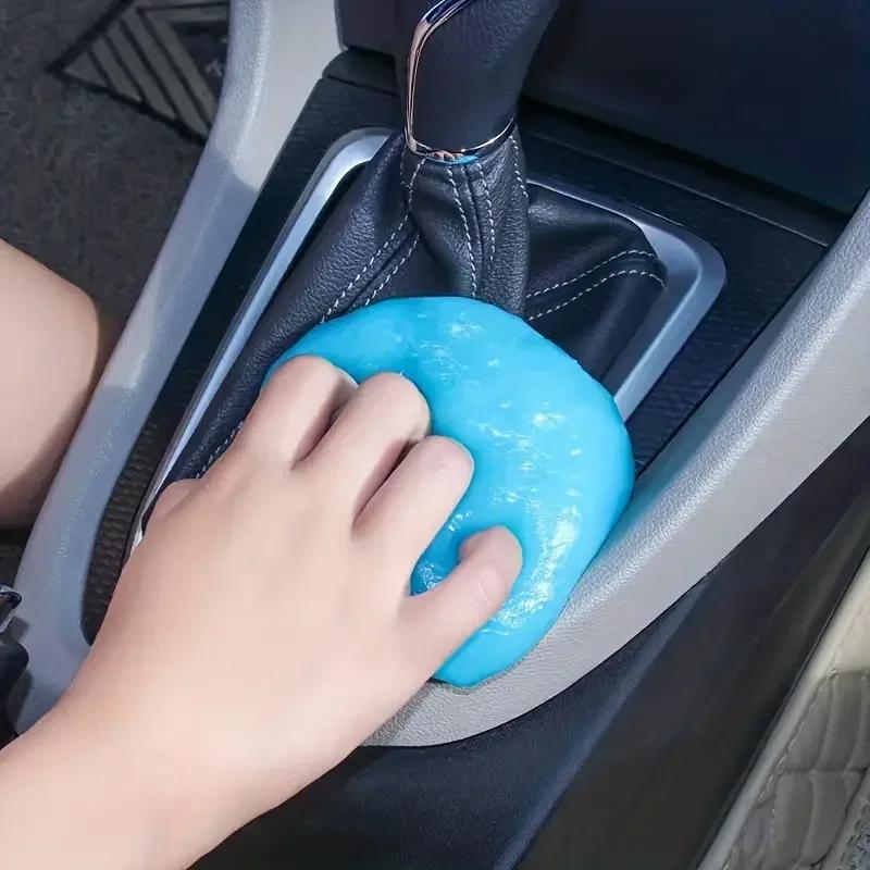 Gel Pulizia Auto Slime Fango Magico Rimuovi Sporco Polvere per Bocchette Auto Tastiera Computer Gel Strumento Pulizia Interni Auto 70G