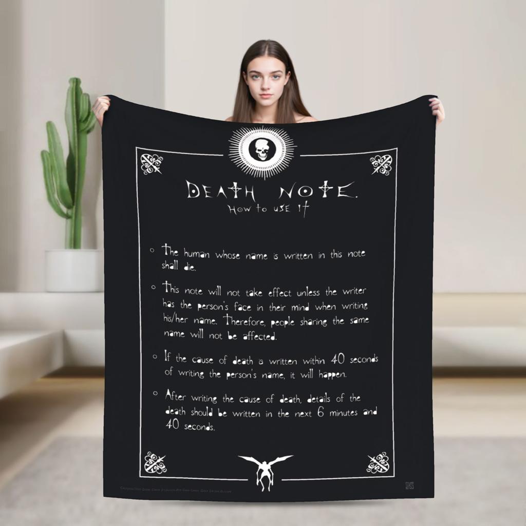 Light Yagami Misa Amane Flannel Blanket Winter Death-Notes Warm Soft Throw Blanket for Children Couch Chair Bedspread Sofa Bed