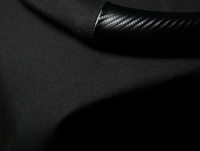 Blue Whale Suede Carbon Fiber Steering Wheel Cover for Changan Reichen CC (2020-2022)