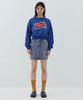 OIOI COLLECTION Comfort Denim Mini Skirt_Blue