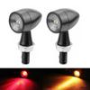 Motorcycle Turn Signals Retro Red Yellow Two-color Led Turn Signal Kit 8mm Mounting Bolt Rear Mini