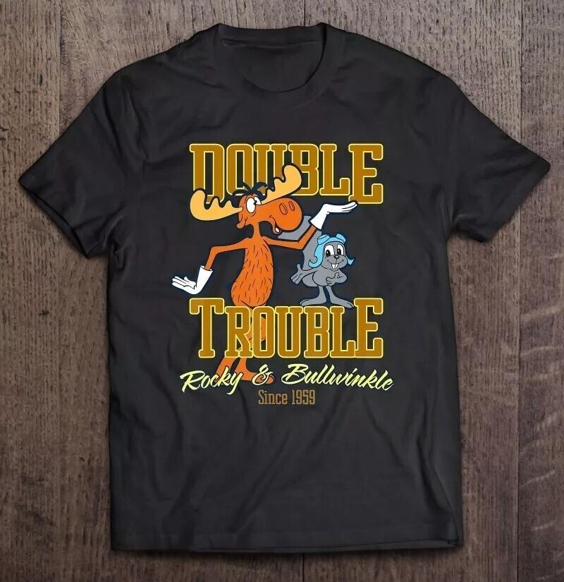 Rocky Bullwinkle Show T-shirt Unisex Cotton Tee All Size S to 5XL XXL
