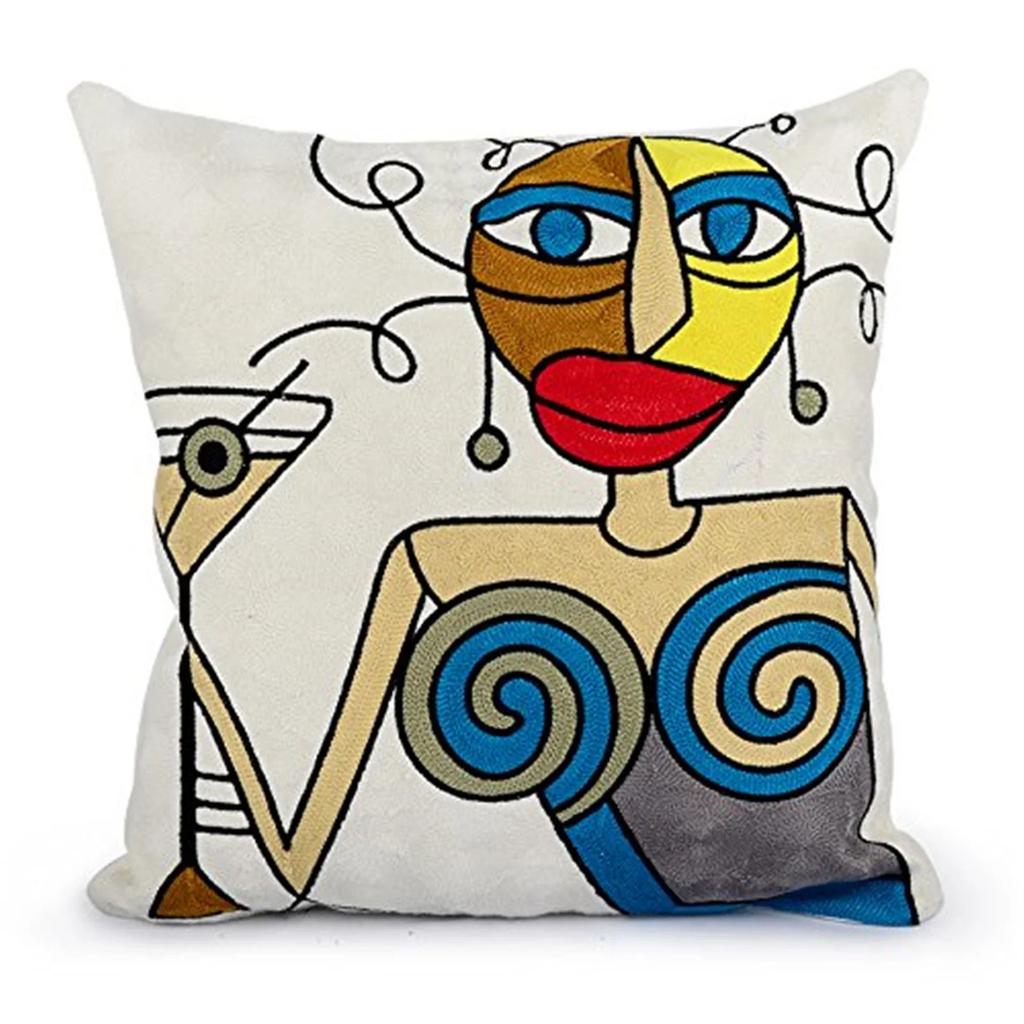 Printed Polyester Picasso Graffiti Art Painting Cushion Cover Cushion Home Decoration Party Car Bedding Sofa