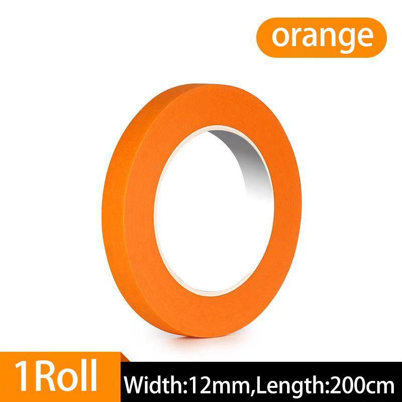 High-Adhesion Washi Tape for Cars Heat-Resistant Orange Stickers for Car Decoration Seam Filling and Car PaintingPinstriping Tape 3