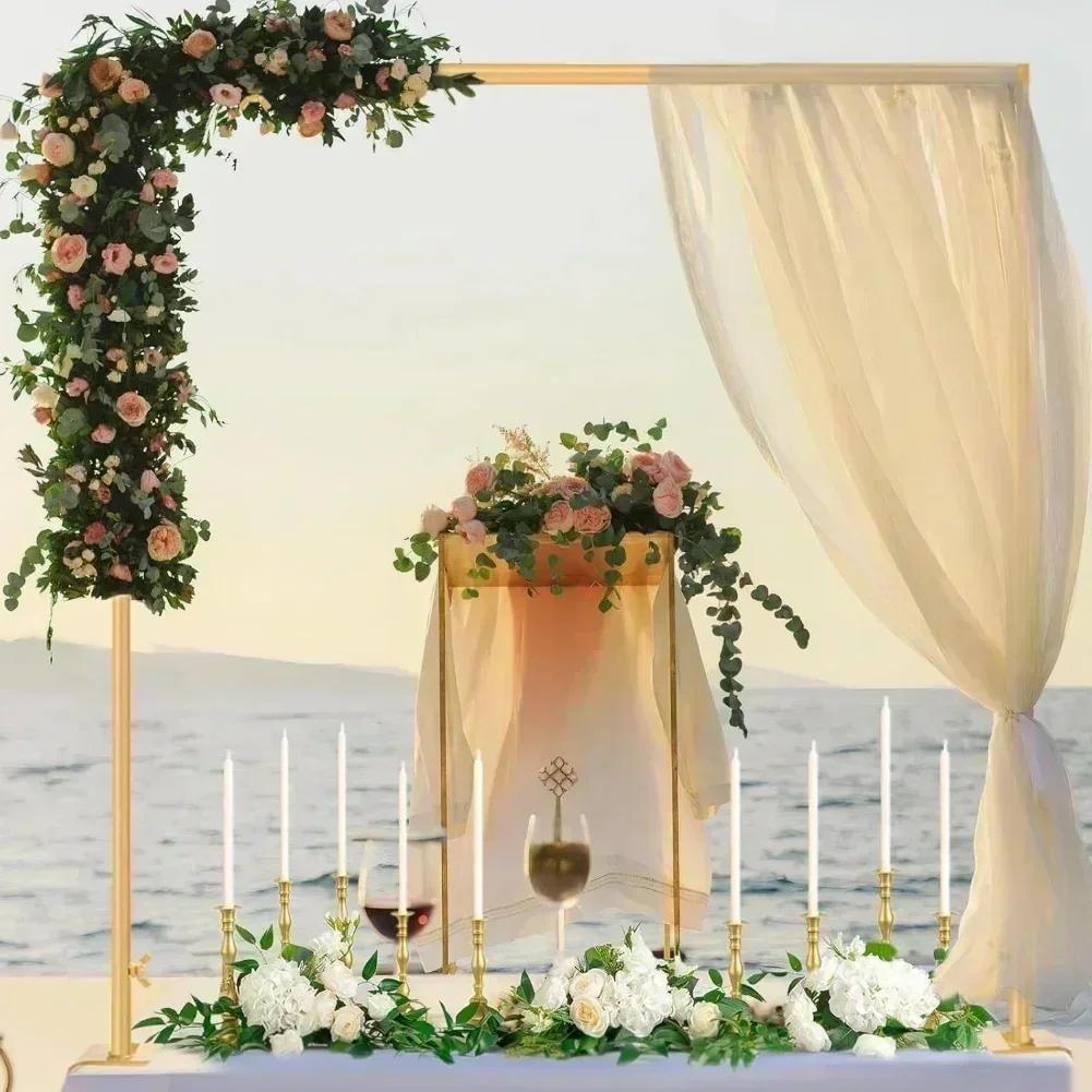 Heavy Duty Adjustable Over The Table Rod Stand with Metal Tubing for Secure and Stable Table Hanging Decorations