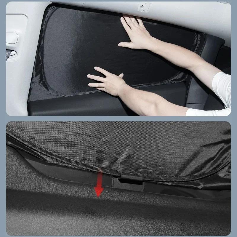 Car Side Window Sunshade for Tesla Model 3 Model Y Full Privacy Sun Shades Front Rear Windshield Window Glass Screen Accessories