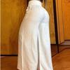 Fashion Solid Casual Wide Leg Pants Women High Waiste Loose Baggy Pants Woman Elegant Simple Plus Size Office Lady Trousers 24187