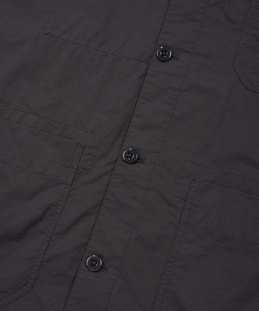 COVERNAT Garment Washed Coverall Jacket Charcoal