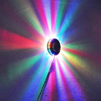 8W Mini-Diskolampe, 48LED RGB, Home-Party-Diskolichter, Bühnen-Hintergrundbeleuchtung, Wanddekoration, Blitzlichter, Laserfarbstrahl, Musiklampe